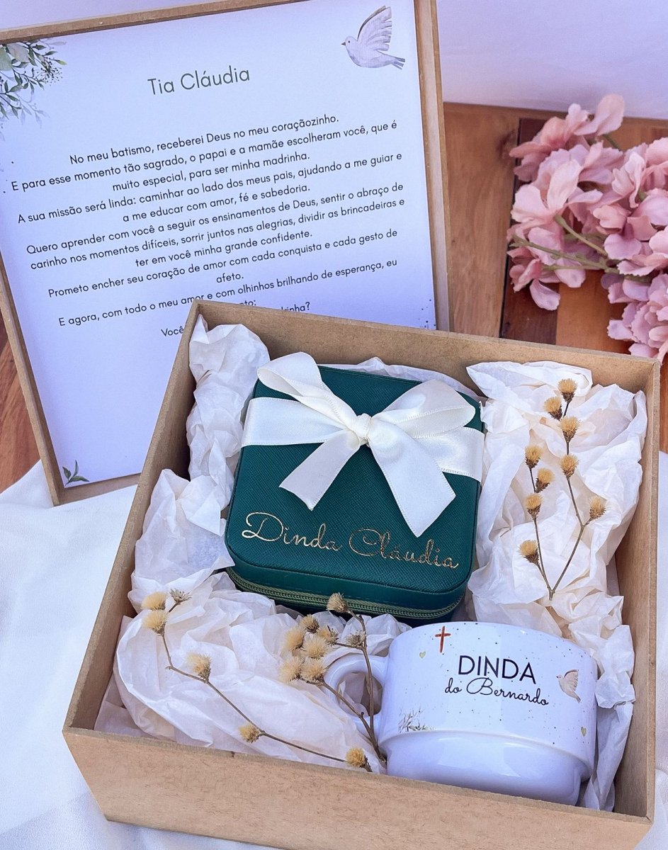 Kit Convite Xícara + Porta-joias 