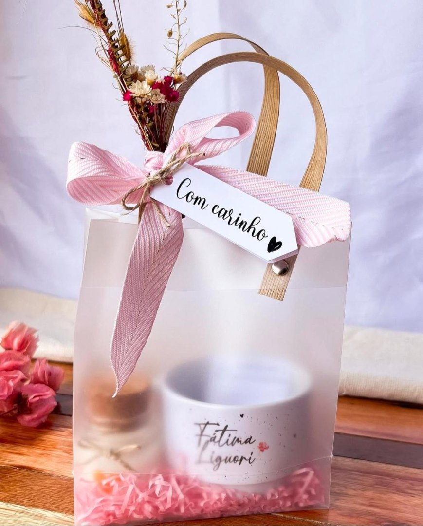 Bag com Xícara + Vela Aromática