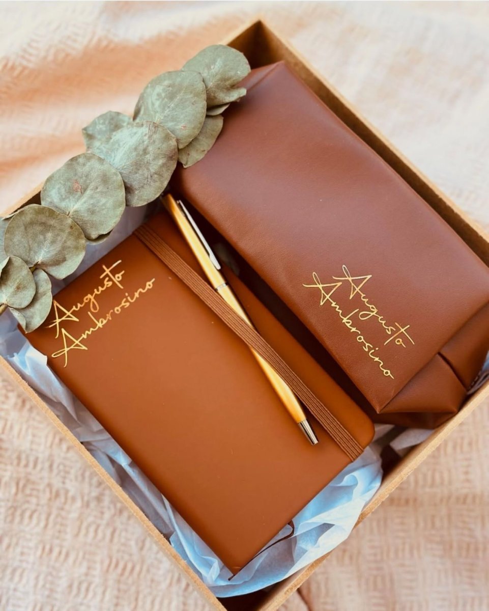 Kit Nécessaire + Bloquinho + Caneta