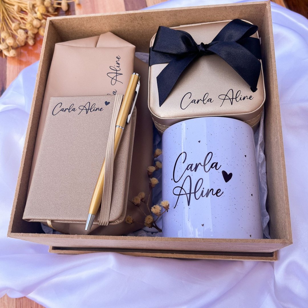 Kit Nécessaire + Caneca + Porta-joias