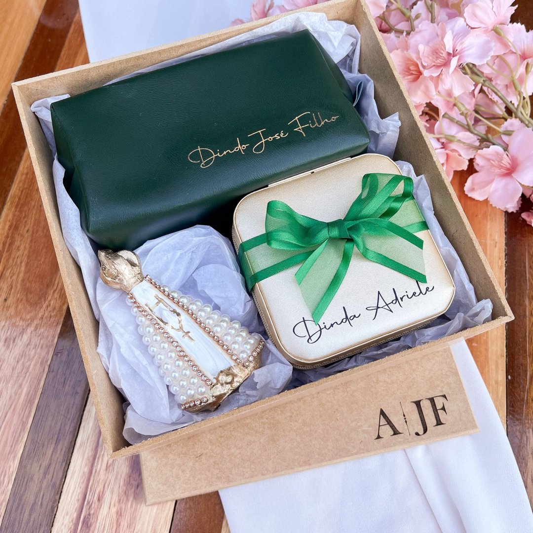 Kit Convite Nécessaire + Porta-joias + Santa