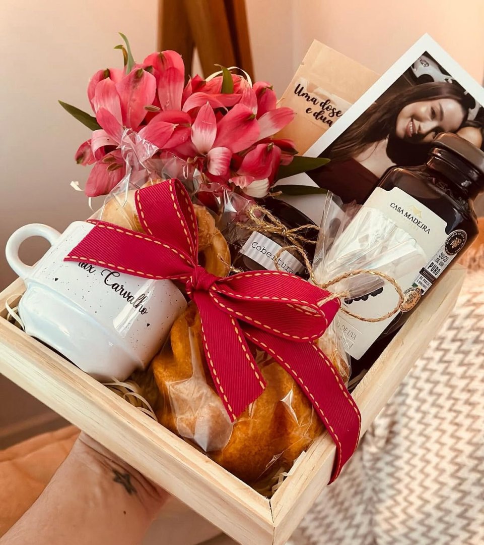 Kit Café da Manhã com Flores Naturais