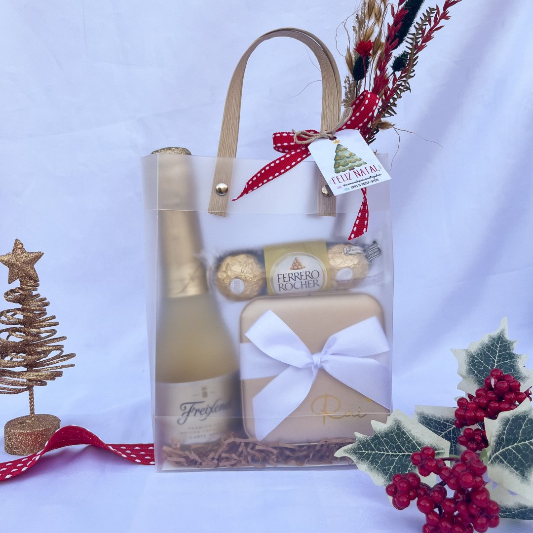 Kit Bag Transparente Natal