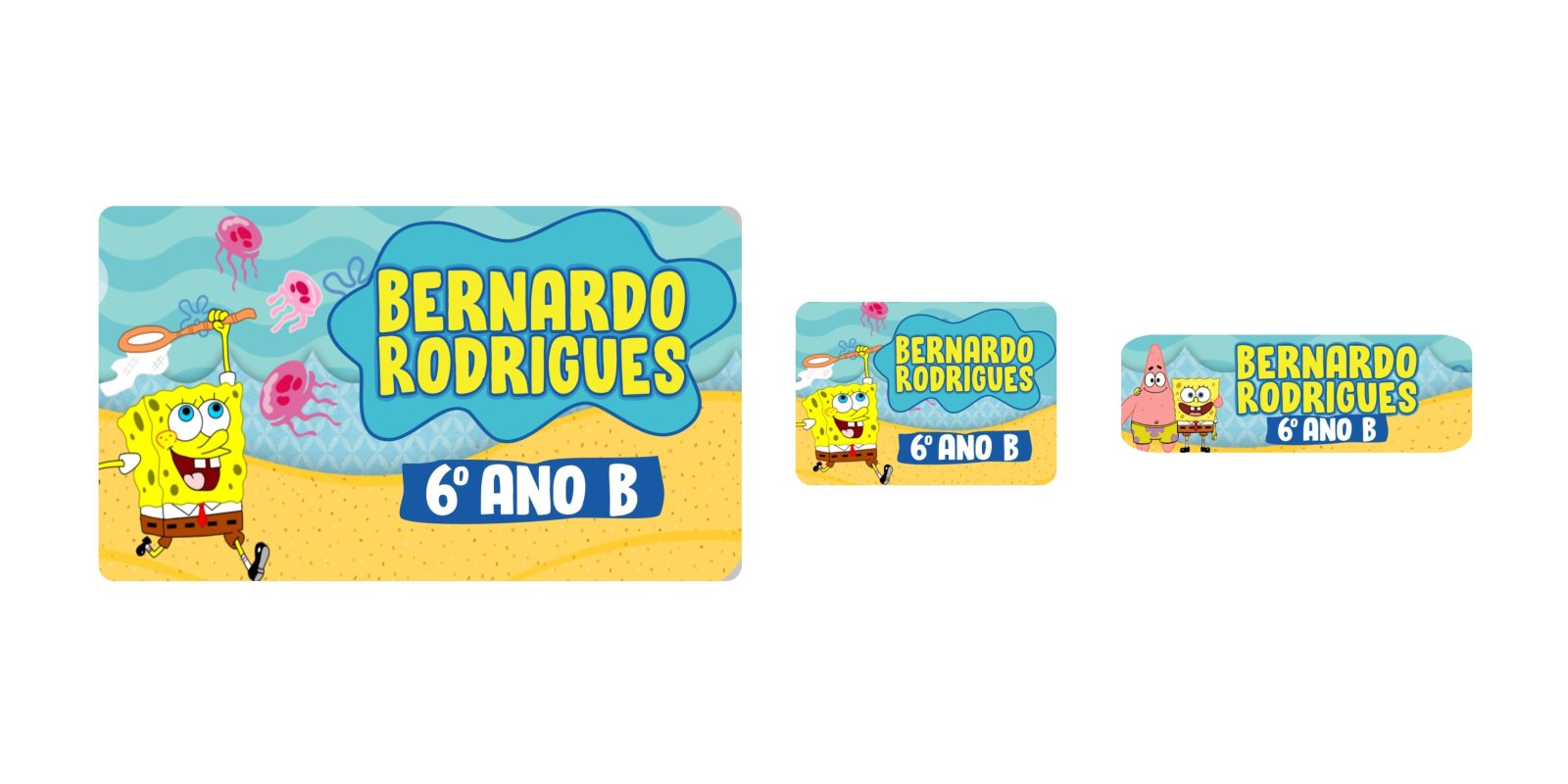 Etiqueta Bob Esponja #1