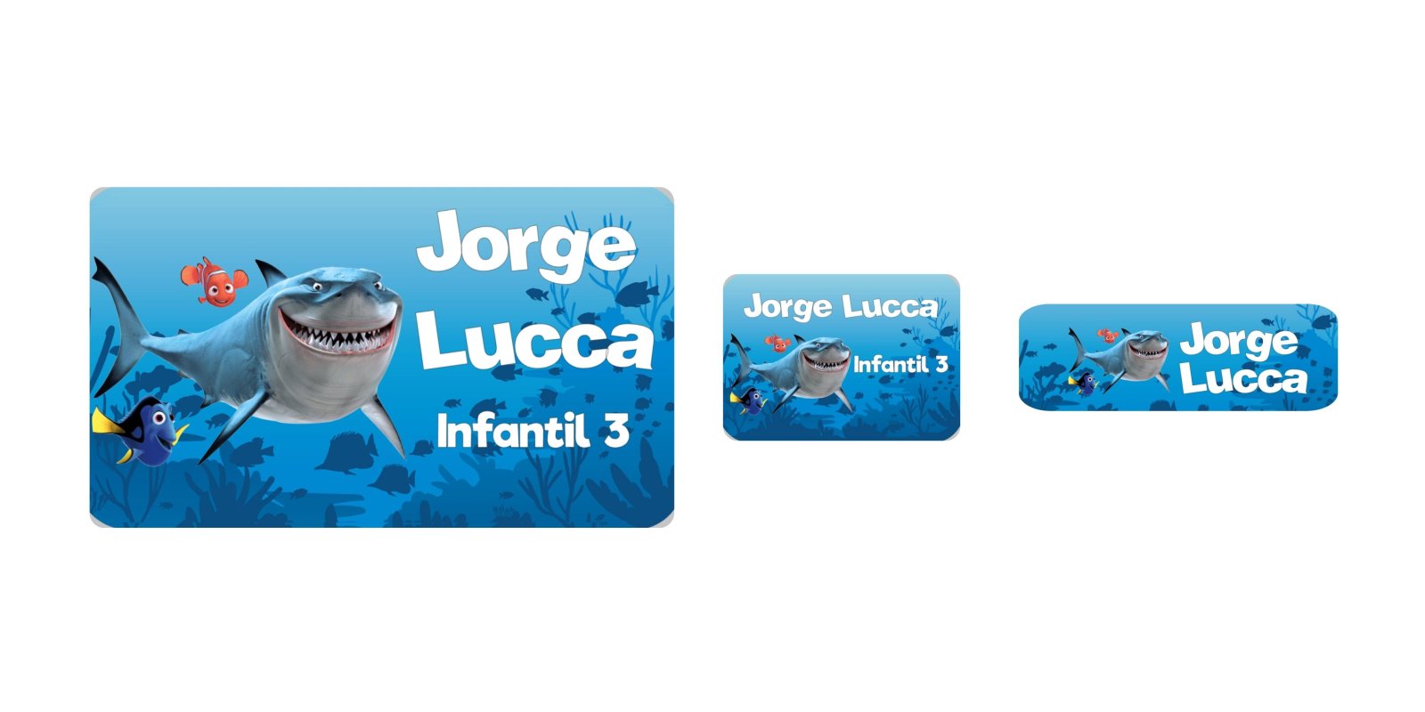 Etiqueta Bruce The Shark