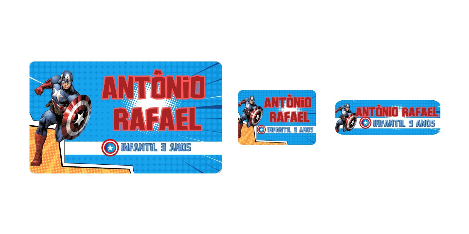 Etiqueta Capitão América #1