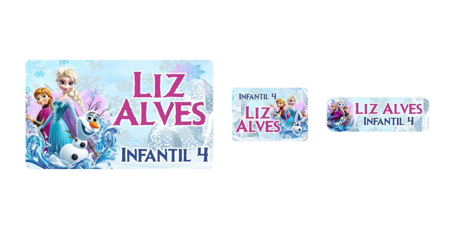 Etiqueta Frozen #1