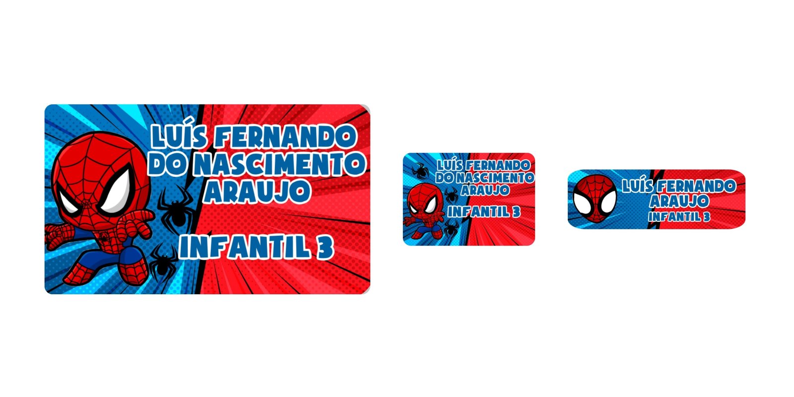 Etiqueta Homem Aranha #1