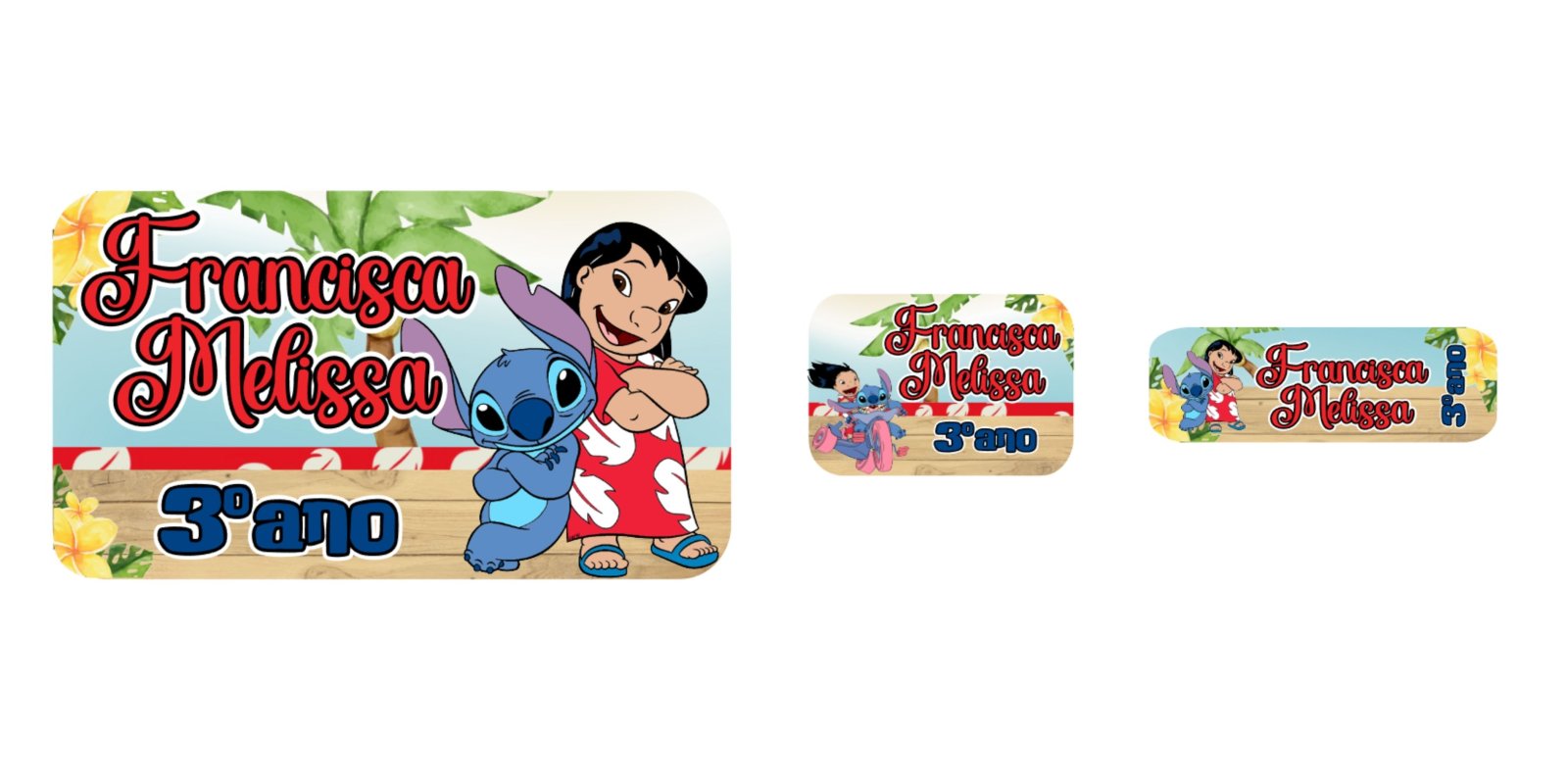 Etiqueta Lilo e Stitch #1