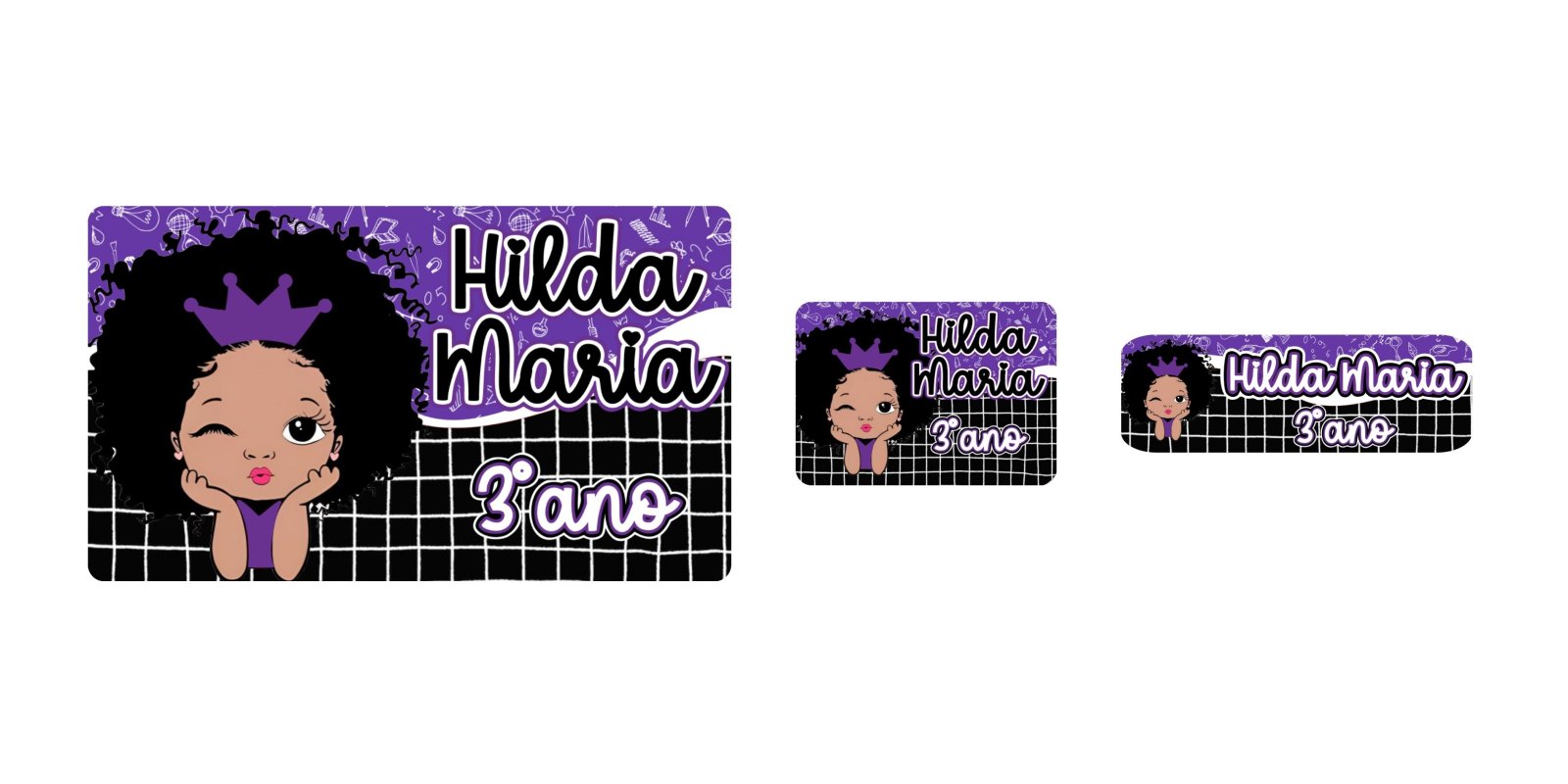 Etiqueta Menina Cacheada #3