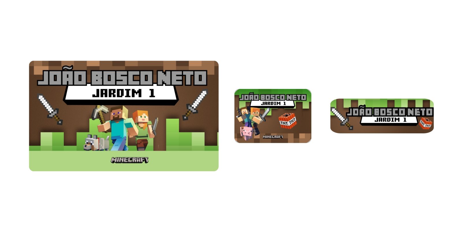 Etiqueta Minecraft #1