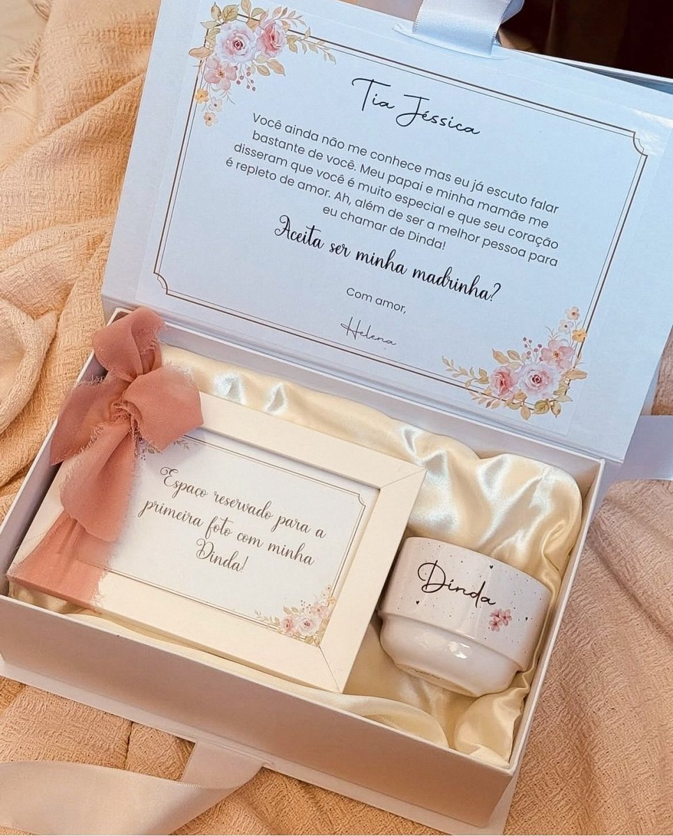 Kit Convite Porta Retrato + Xícara