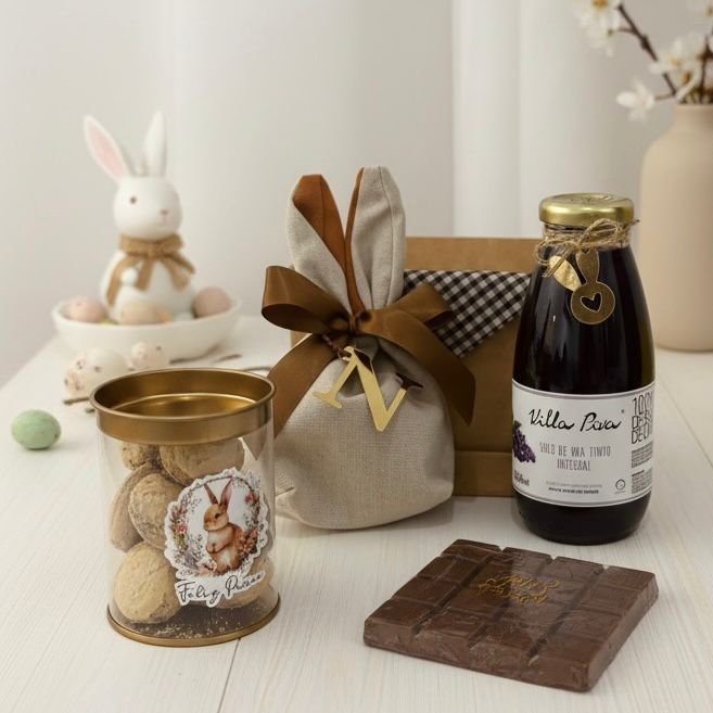 Kit Páscoa - Suco de uva + Cookie