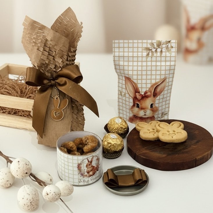 Kit Ovo de Páscoa + biscoitos