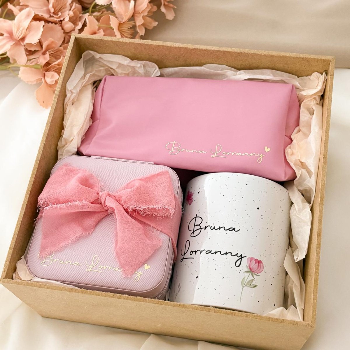 Kit Caneca + Nécessaire + Porta-joias