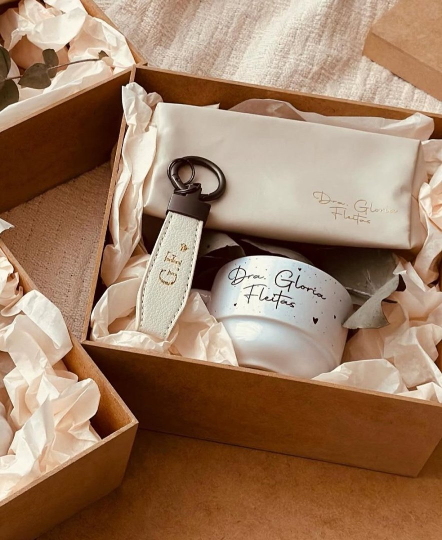 Kit Nécessaire + Chaveiro + Xícara