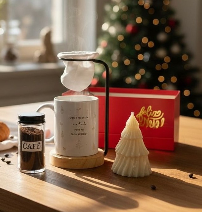 Kit Caneca + Café + Coador