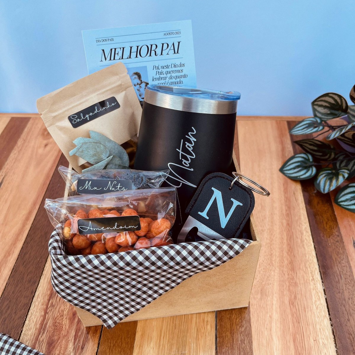 Kit Copo térmico + Chaveiro abridor