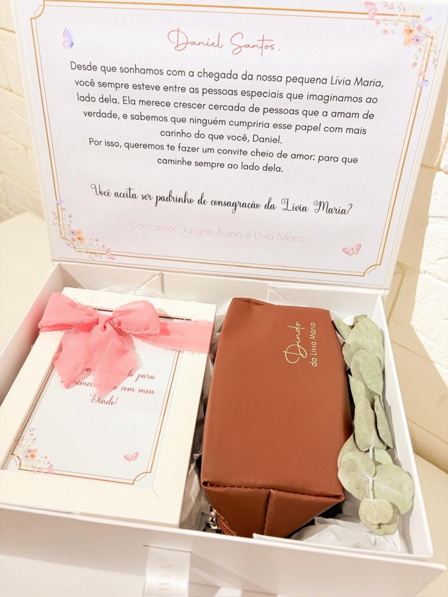 Kit Convite Porta Retrato + Necéssaire