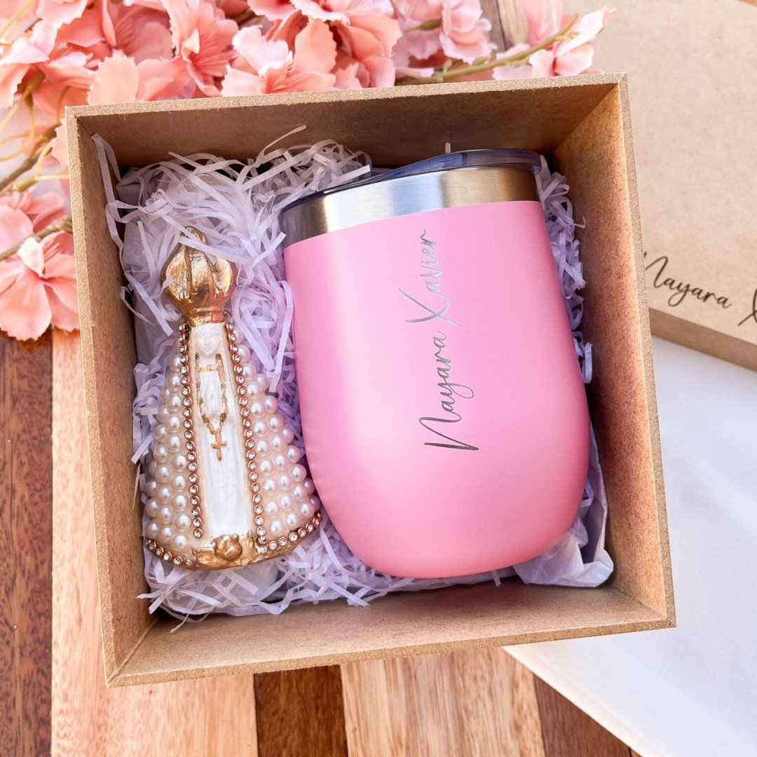 Kit copo térmico + santa