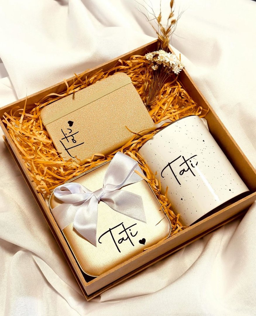 Kit Caneca + Bloquinho + Porta-joias